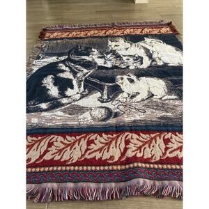 Cat Tapestry/Throw (56”x45”)